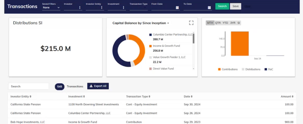 Yardi Investor Portal updates